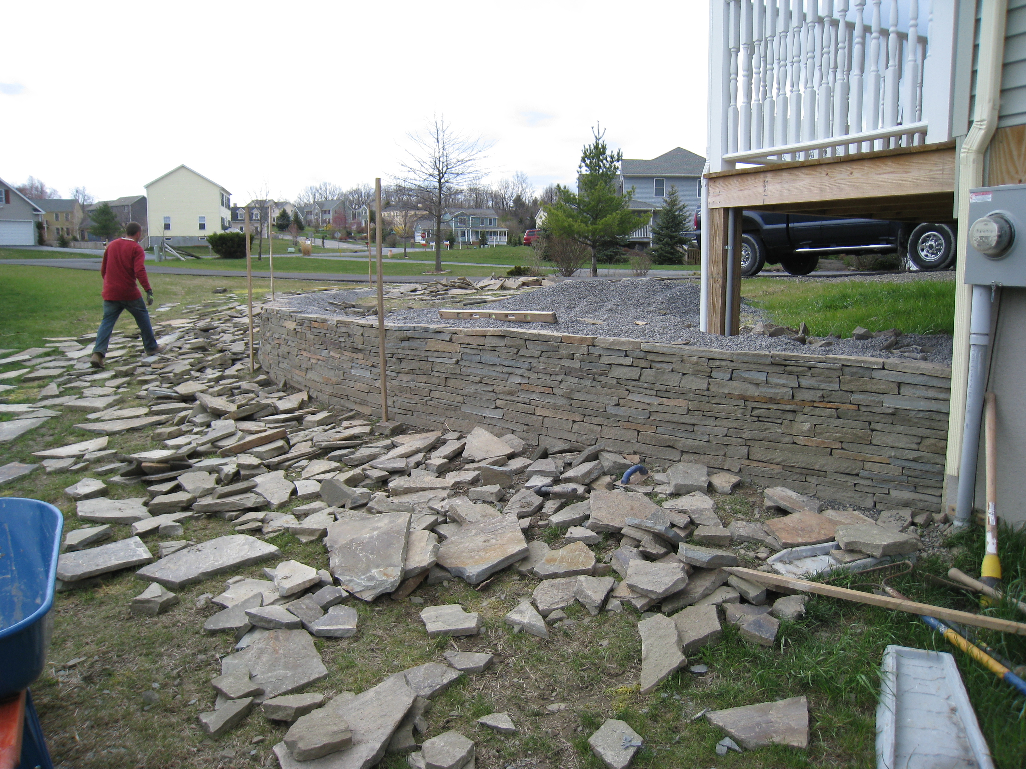 Dry Stack Retaining Wall – BrainStone: Stone patios, walkways, walls